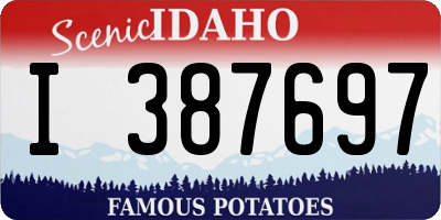 ID license plate I387697