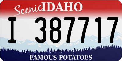 ID license plate I387717