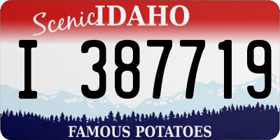 ID license plate I387719
