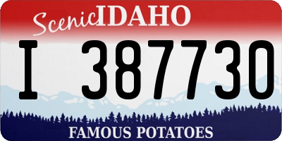 ID license plate I387730
