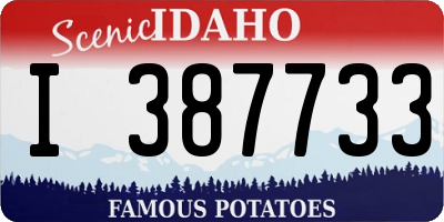 ID license plate I387733