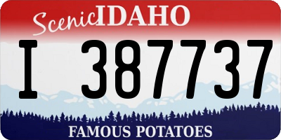 ID license plate I387737