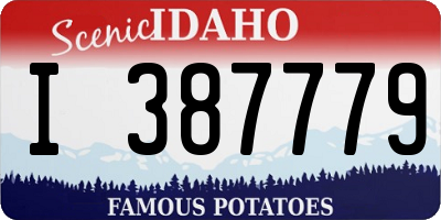 ID license plate I387779