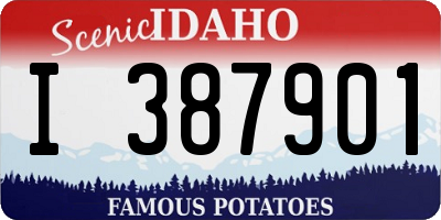 ID license plate I387901