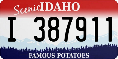ID license plate I387911