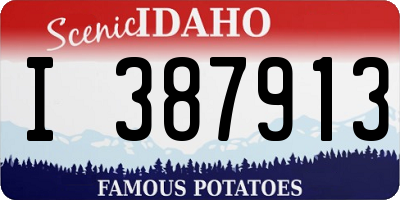 ID license plate I387913