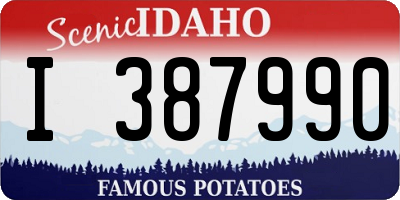 ID license plate I387990