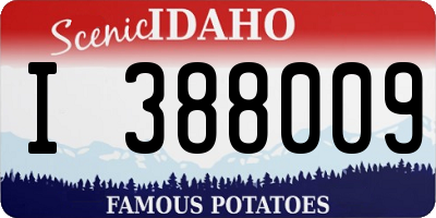 ID license plate I388009