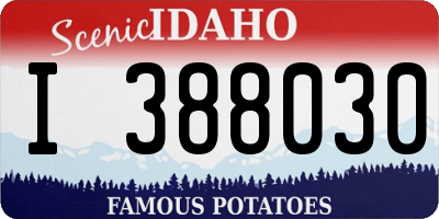 ID license plate I388030