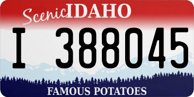 ID license plate I388045