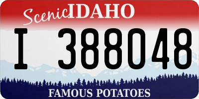 ID license plate I388048