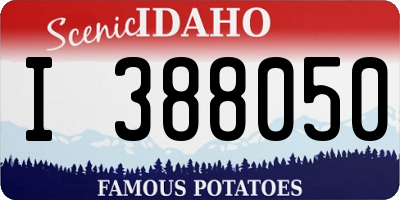ID license plate I388050