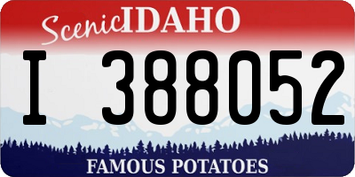 ID license plate I388052