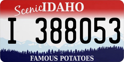 ID license plate I388053