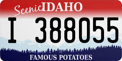ID license plate I388055