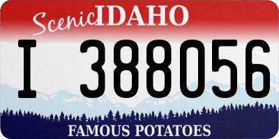 ID license plate I388056