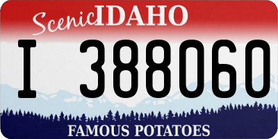 ID license plate I388060