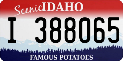 ID license plate I388065