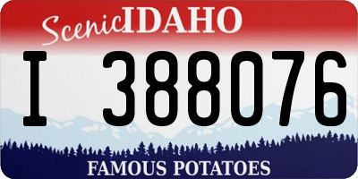 ID license plate I388076