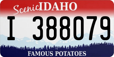 ID license plate I388079