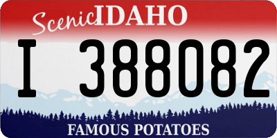 ID license plate I388082