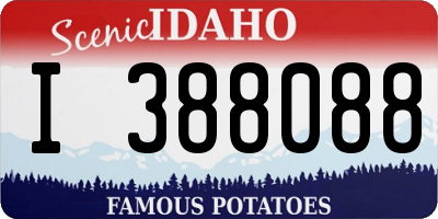 ID license plate I388088