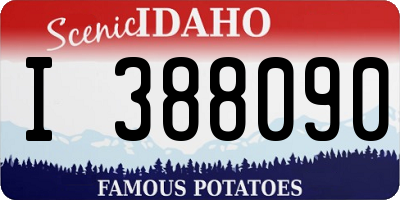 ID license plate I388090