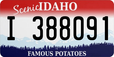 ID license plate I388091