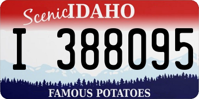 ID license plate I388095