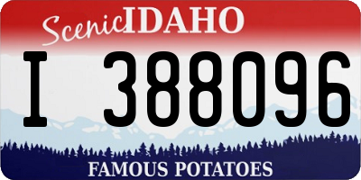 ID license plate I388096