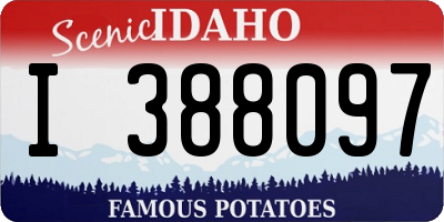 ID license plate I388097