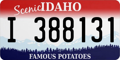 ID license plate I388131