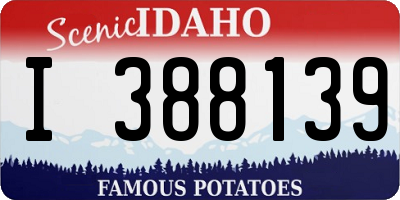 ID license plate I388139