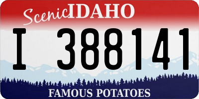 ID license plate I388141