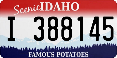 ID license plate I388145