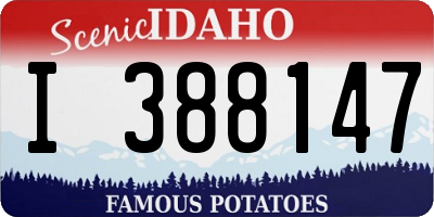 ID license plate I388147