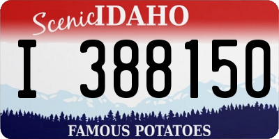 ID license plate I388150