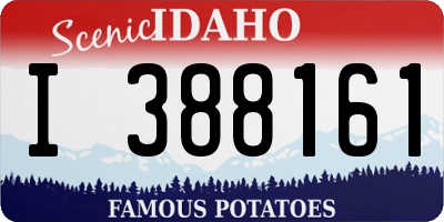 ID license plate I388161