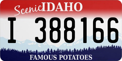 ID license plate I388166