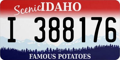 ID license plate I388176