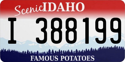ID license plate I388199