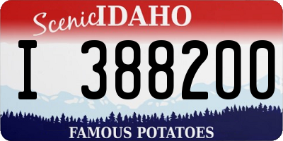 ID license plate I388200