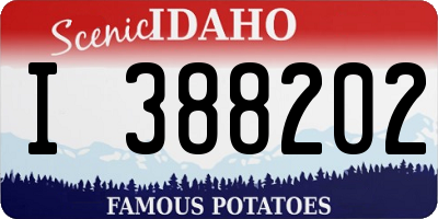 ID license plate I388202
