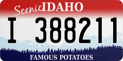 ID license plate I388211