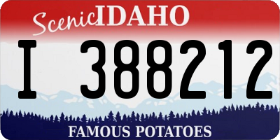 ID license plate I388212