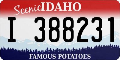 ID license plate I388231