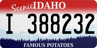 ID license plate I388232