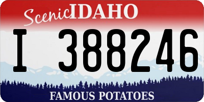 ID license plate I388246