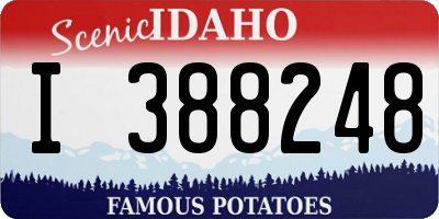 ID license plate I388248