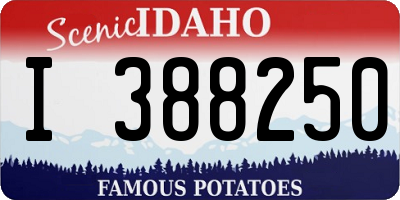 ID license plate I388250